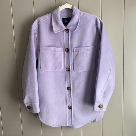 Rails Shacket CONNIE Shirt Shacket Jacket Lilac Lavender Size Medium, Wool blend - Picture 5 of 12